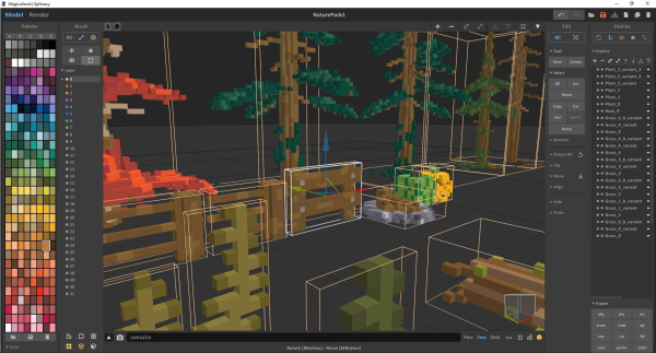 Nature Pack MagicaVoxel Source