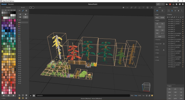 Nature Pack MagicaVoxel Source