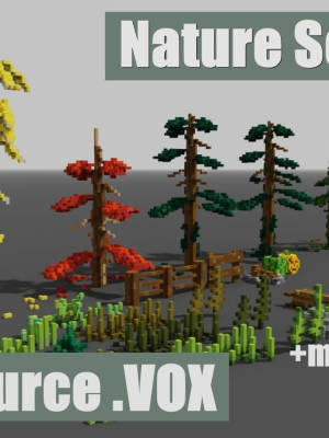 Nature Pack MagicaVoxel Source