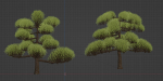 Niwaki trees for garden vol 151-Blender