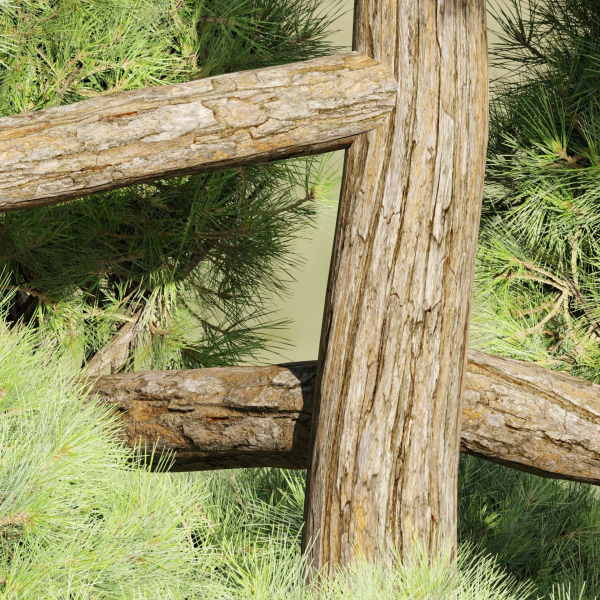 Niwaki trees for garden vol 151-Blender