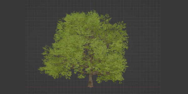 Oak Tree for landscapes vol 198-Blender
