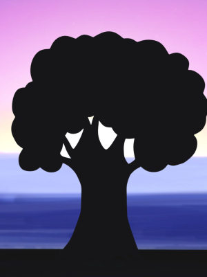 Oak Tree Silhouette
