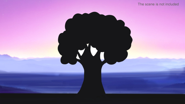 Oak Tree Silhouette