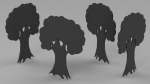 Oak Tree Silhouette