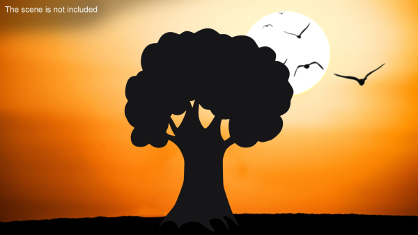 Oak Tree Silhouette