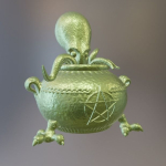 Octopus cauldron for Halloween decor and Candy bowl