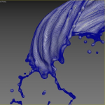 Oil Liquid Water splash 3D model