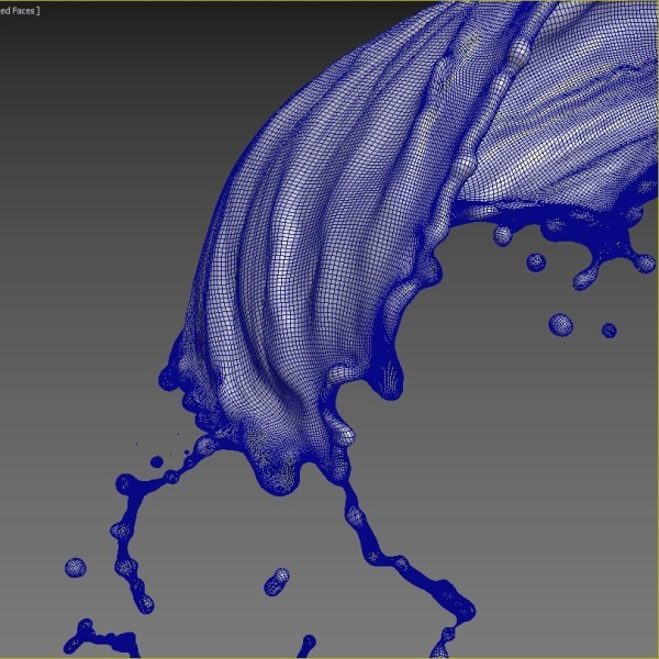 Oil Liquid Water splash 3D model