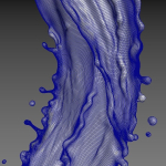 Oil Liquid Water splash 3D model
