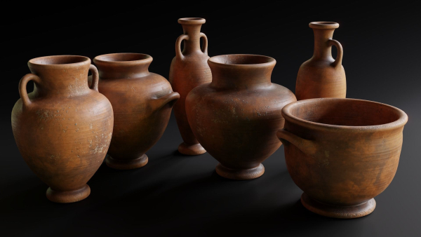 Old Clay Pots and Vases