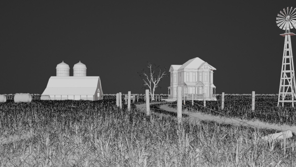 Old Farm 3d Scene