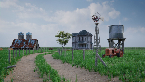 Old Farm 3d Scene