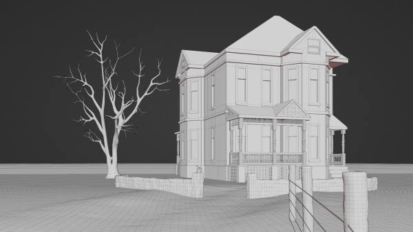 Old Farm 3d Scene