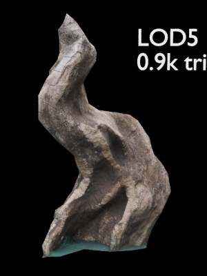 Old Gnarled Tree Stump Log