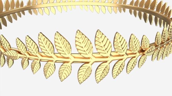 Olive Branch Headband Gold Crown