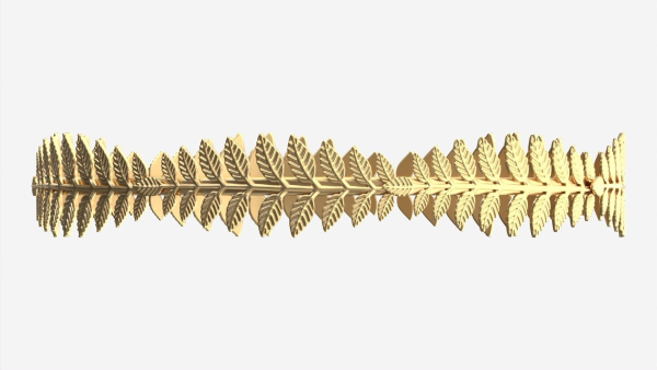 Olive Branch Headband Gold Crown