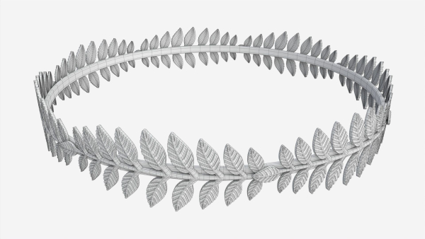 Olive Branch Headband Gold Crown