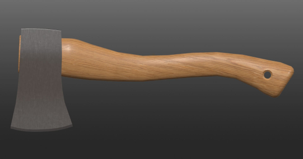 One handed axe