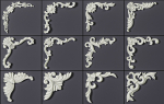 ORNAMENT BRUSHES ALPHA and 3D MODEL- VOL 01 - 02 - 03 - 04 - 05