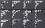 ORNAMENT BRUSHES ALPHA and 3D MODEL- VOL 01 - 02 - 03 - 04 - 05