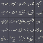 ORNAMENT BRUSHES ALPHA and 3D MODEL- VOL 01 - 02 - 03 - 04 - 05
