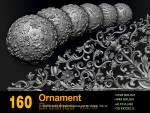 ORNAMENT BRUSHES ALPHA and 3D MODEL- VOL 01 - 02 - 03 - 04 - 05