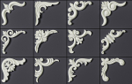 ORNAMENT BRUSHES ALPHA and 3D MODEL- VOL 01 - 02 - 03 - 04 - 05