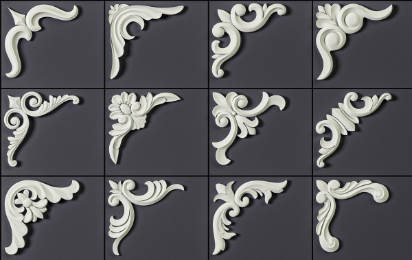ORNAMENT BRUSHES ALPHA and 3D MODEL- VOL 01 - 02 - 03 - 04 - 05