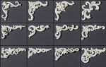 ORNAMENT BRUSHES ALPHA and 3D MODEL- VOL 01 - 02 - 03 - 04 - 05