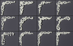 ORNAMENT BRUSHES ALPHA and 3D MODEL- VOL 01 - 02 - 03 - 04 - 05