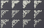 ORNAMENT BRUSHES ALPHA and 3D MODEL- VOL 01 - 02 - 03 - 04 - 05