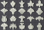 ORNAMENT BRUSHES ALPHA and 3D MODEL- VOL 01 - 02 - 03 - 04 - 05