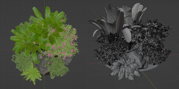 Outdoor Garden Plants Collection vol 136-Blender