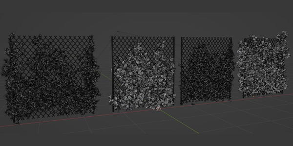 outdoor ivy fence collection vol 68-Blender