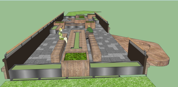 outdoor landscape sketchup model