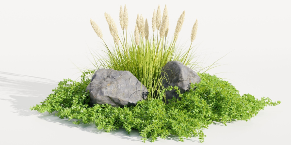 Outdoor plants for landscape vol 205-Blender