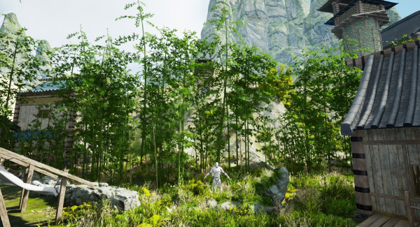 Pack - Bamboo trees - 10 models and UE4 animated material