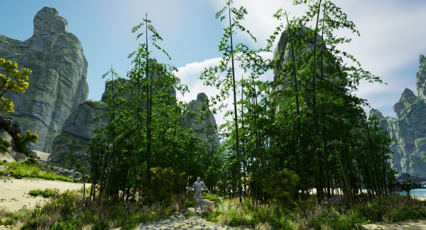 Pack - Bamboo trees - 10 models and UE4 animated material