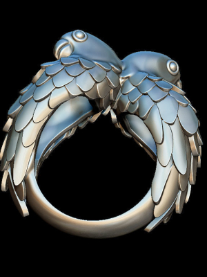 parrots-ring-3d-model-obj-mtl-fbx-stl-3dm