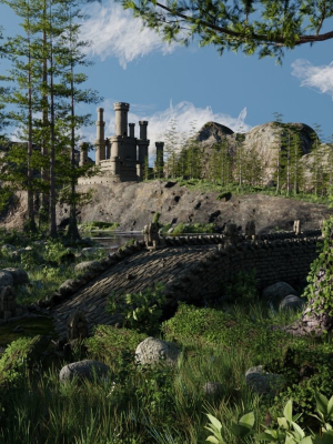 Path to Castle Scene