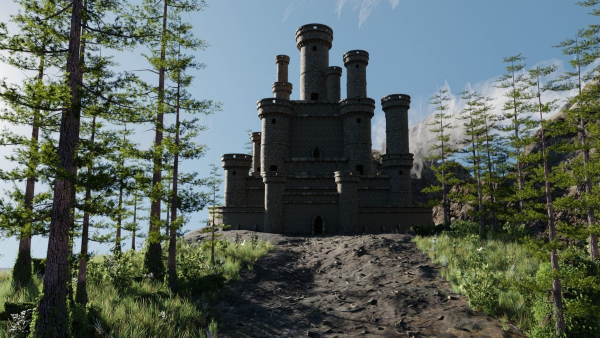 Path to Castle Scene