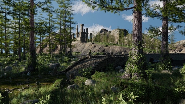Path to Castle Scene
