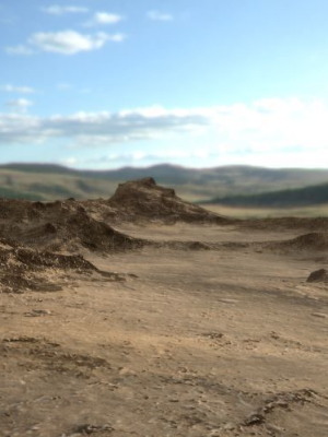 PBR Detailed DESERT Valley Landscape