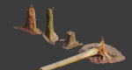 PBR Spruce Stump Broken Dead Photoscan Realistic