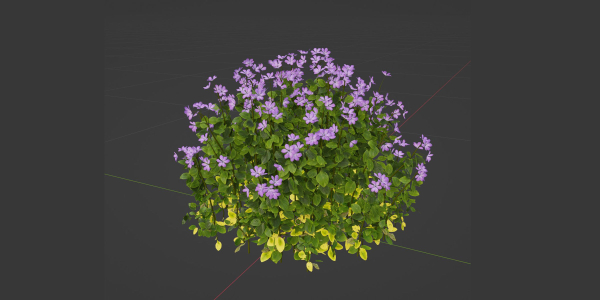 Periwinkle flowering plants vol 185-Blender