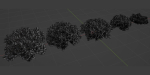 Pine bushes collection vol 255-3dsmax-Blender