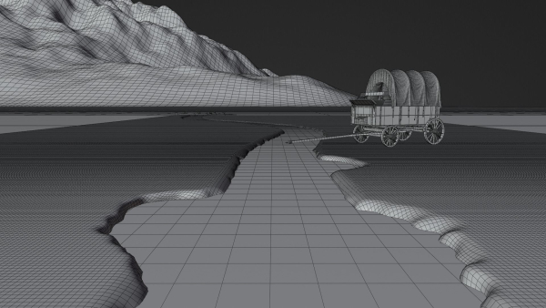 Pine Forest 3d Scene