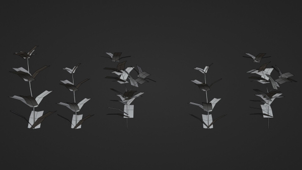 Pine Forest 3d Scene