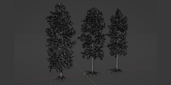 pine trees collection vol 102-Blender